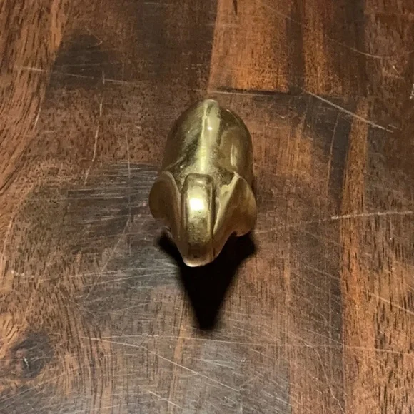 Brass Elephant Paperweight Made in Korea - Picture 2 of 6